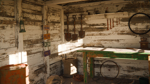 Tool Shed 3d Scene