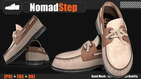 NomadStep High-Quality 3D Shoes Model 3D model