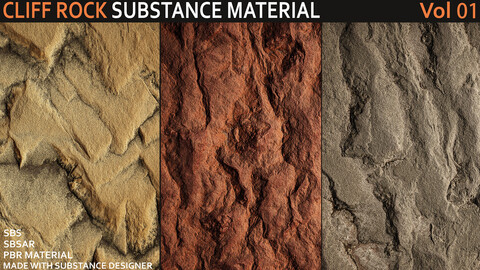 15 CLIFF ROCK SUBSTANCE MATERIALS-VOL. 01