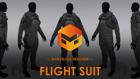 Flight Suit - SCI-FI Outfit — Marvelous Designer / Project File