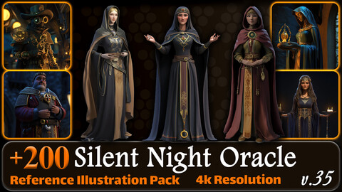 200 Silent Night Oracle Reference Pack | 4K | v.35