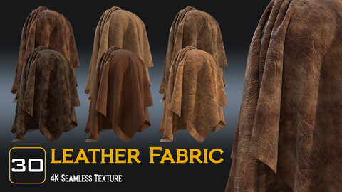 30 Leather Fabric Texture (Vol. 02)