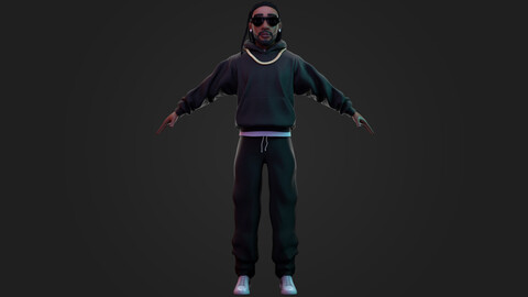 Hip-Hop Stylized Male Character