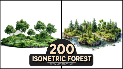 Isometric Forest 4K Reference/Concept Images