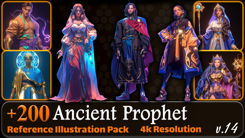 200 Ancient Prophet Reference Pack | 4K | v.14