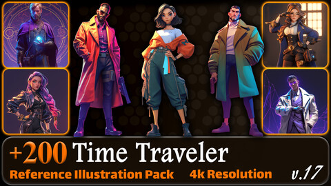 200 Time Traveler Reference Pack | 4K | v.17