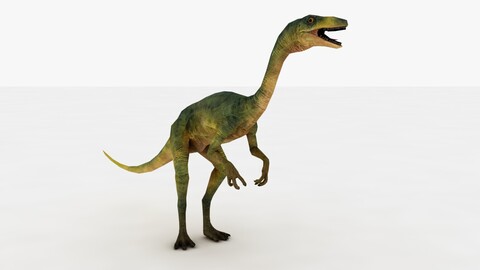 Compsognathus Rigged and Animated