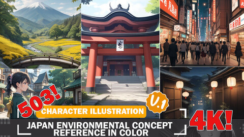 503 Japan Environmental Concept Reference in Color Diverse Scene and Background Art V1 4K