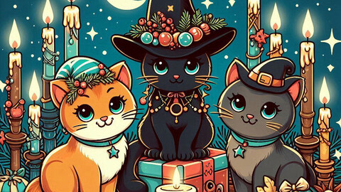 Witchy Kitties