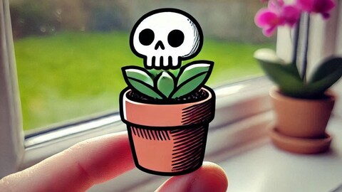 A Mini Skull Succulent