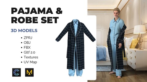 Women Pajama & Robe SET