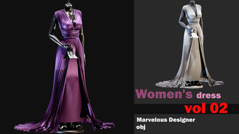 outfit women_ Marvelous designer+ obj -VOL 02