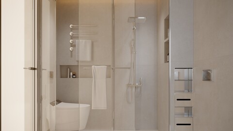 Modern minimalist bathrooms