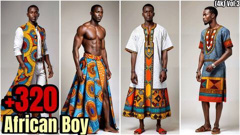 +320 African Boy Character Concept(4k)