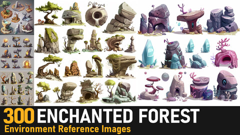 Enchanted Forest Environment Concepts|4K Reference Images