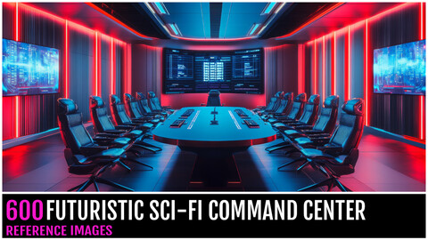 600 FUTURISTIC SCI-FI COMMAND CENTER