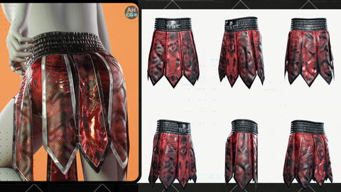 Muay Thai Gladiator Kickboxing Shorts Zprj MD DAZ dforce Genesis 9 8 8.1 M & F OBJ