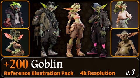 200 Goblin Reference Pack | 4K | v.3