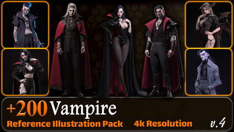 200 Vampire Reference Pack | 4K | v.4