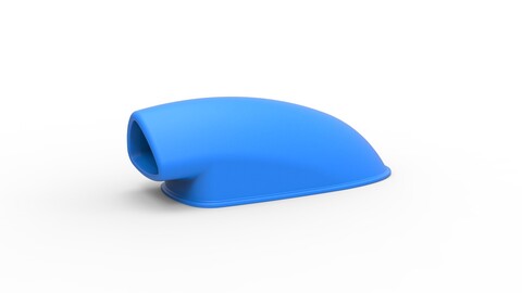 3D printable Air Scoop for dragster Version 3 Scale 1:25