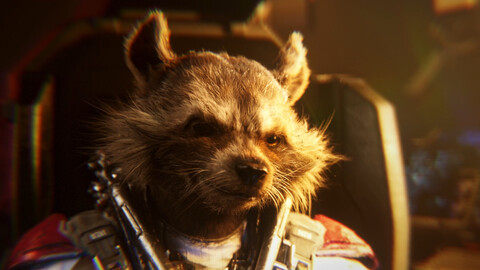 ROCKET RACCOON MAYA FUR YETI REDSHIFT