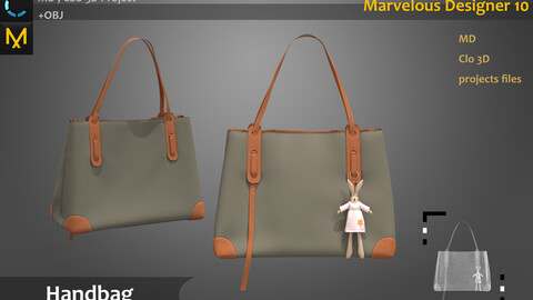 Handbag for female_Clo3d, Marvelous Designer Project