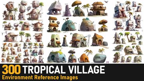 Tropical Village Environment Concepts|4K Reference Images