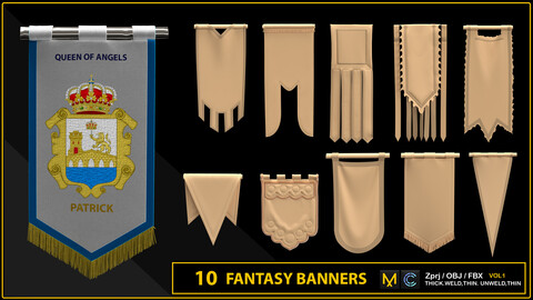 10 FANTASY BANNERS