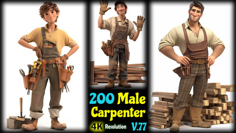 200 Male Carpenter - 4K Resolution - V.77