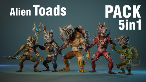 Alien Toads 5in1 | PACK | Game Ready