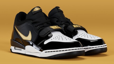 Air Jordan Legacy 312 Low GS Black Metallic Gold