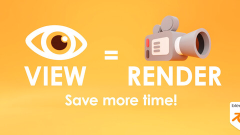 View = Render | Blender Addon