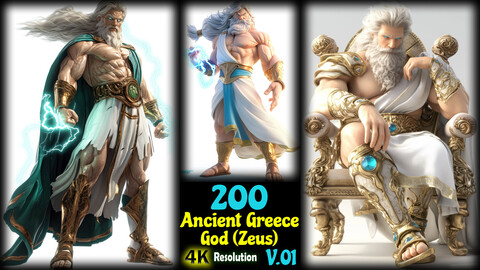 200 Ancient Greece God (Zeus) - 4K Resolution - V.01