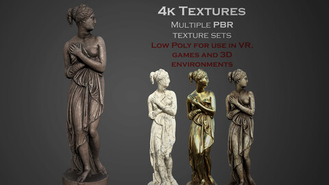 statue of Venus 1 Low-poly 3D model