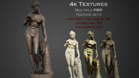 statue of Venus 2 Low-poly 3D model