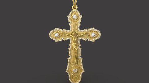 Jesus Cross Pendant - 0076