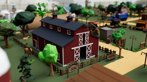 Farm House and Animals Mega Pack for Game Ready