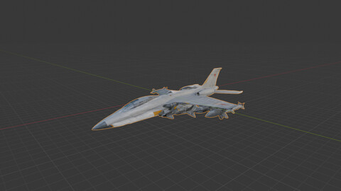 Military Fighter Jet - 3D Model