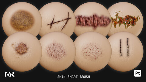 Skin Smart Brush Material For Substance Painter Vol 01