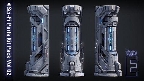 Sci-Fi Parts Kit Pack Vol 02 E-PBR