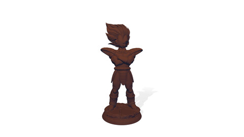 Vegeta - 3D Printable Figure