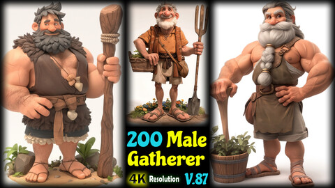 200 Male Gatherer - 4K Resolution - V.87