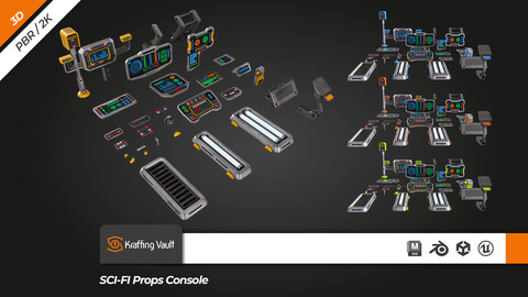 SCI-FI Props Console