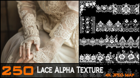 250 Lace Pattern Alpha texture