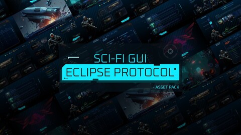 SCI-FI GAME GUI ASSET PACK - Eclipse Protocol