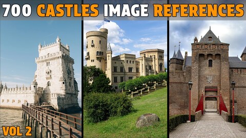 700 Castles Photo References - Vol 2