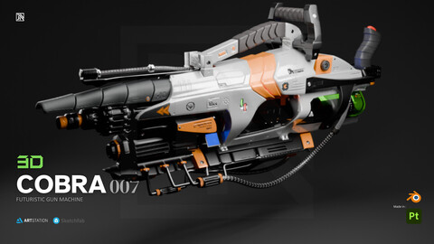 COBRA 007 Sci-Fi Gun Machine - 3D Model