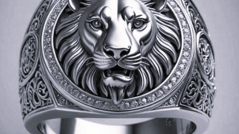 Lion Ring 3D-print model file-3