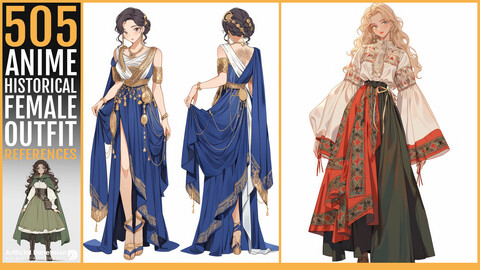 505 Anime Historical Female Outfit