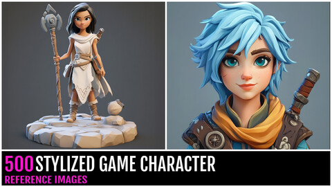 500 STYLIZED GAME CHARACTER